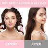 HUAUOO Heatless Curling Set, Heatless Curls Headband,Satin Heatless Curling Set No Heat for Long Hair, Heatless Curlers to Sleep in with Scrunchies